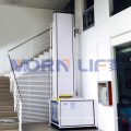 1m height Hydraulic handicapped lifter vertical aluminum alloy home wheelchair lift for disabled people